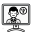 icono de un profesional de vida bienestar mental